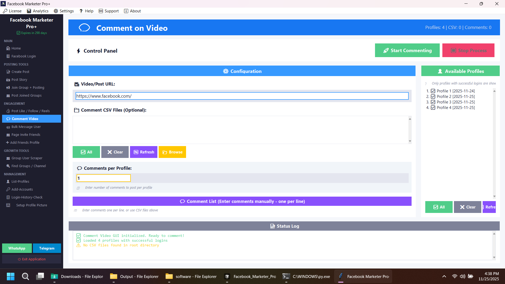 Advanced Facebook Marketing Software | Auto Poster, Comment Bot, Scraper lifetime software